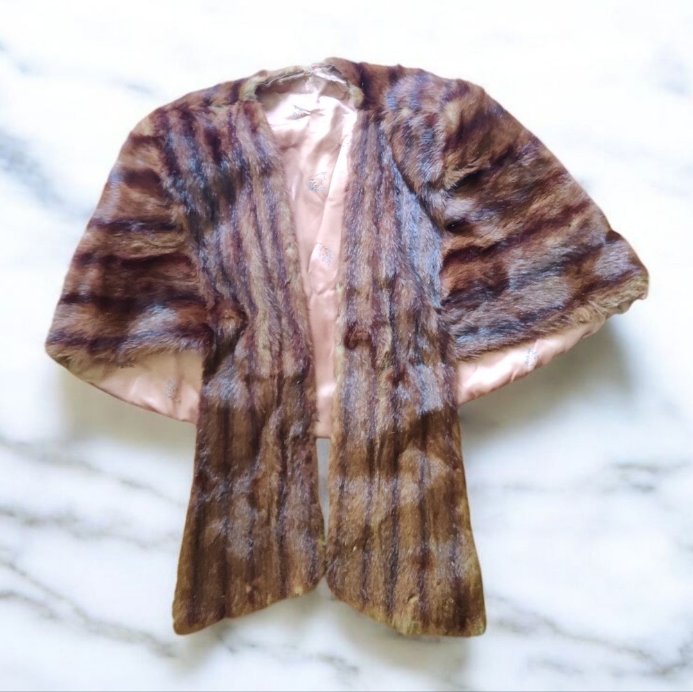 Antique 1920s Full Length Mink Stole